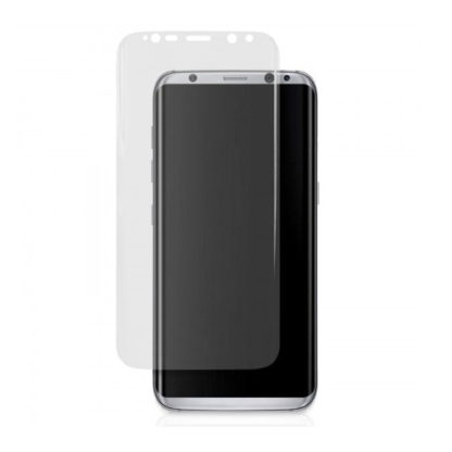 Samsung Galaxy S8 SM-G950, Kijelzővédő fólia, ütésálló fólia (az íves részre is!), Tempered Glass (edzett üveg), Clear - Image 2