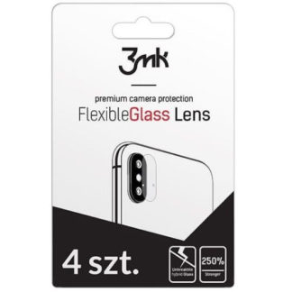 Samsung Galaxy A50 / A50s / A30s, Kamera lencsevédő fólia, ütésálló fólia, Tempered Glass (edzett üveg), 3MK, Clear 4 db / csomag