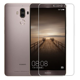 Huawei Mate 9, Kijelzővédő fólia, ütésálló fólia (az íves részre NEM hajlik rá!), Tempered Glass (edzett üveg), Clear