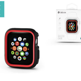Apple Watch 4 védőtok - Devia Dazzle Series 44 mm - fekete/piros