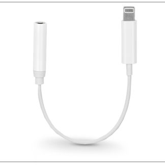 Lightning adapter 3,5 mm jack füllhallgatóhoz - fehér