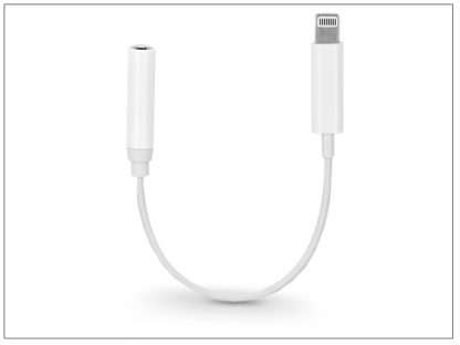 Lightning adapter 3,5 mm jack füllhallgatóhoz - fehér
