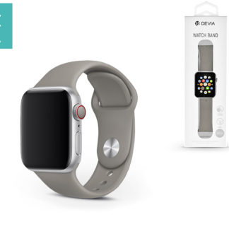 Apple Watch lyukacsos sport szíj - Devia Deluxe Series Sport Band - 42/44 mm - gray