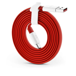 USB - USB Type-C gyári adat- és töltőkábel 150 cm-es vezetékkel - OnePlus Fast Charge D401 Flat - red (ECO csomagolás)