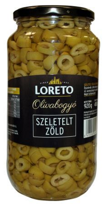 Loreto zöld szeletelt olívabogyó nagy