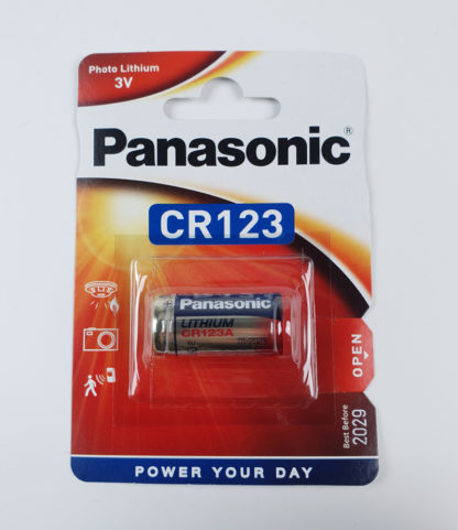 Panasonic CR123A elem (Shelly H&T és Shelly Flood szenzorhoz)
