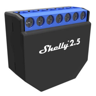 Shelly 2.5 kétáramkörös Wi-Fi-s okosvezérlés, redőnyvezérlés