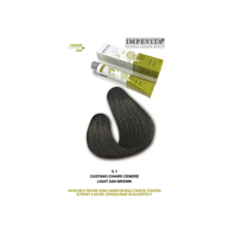 Impevita Ammónia- és PPD Mentes Krémhajfesték 100ml 5.1 Világos Barna Hamvas IP