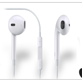 Apple iPhone 3G/3GS/4/4S/5/5S/5C/SE/6/6S eredeti távirányítós, sztereó headset mikrofonnal - MD827ZM/A - MNHF2ZM/A - fehér (ECO csomagolás)