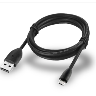 USB - micro USB adat- és töltőkábel 100 cm-es vezetékkel - fekete (ECO csomagolásban)