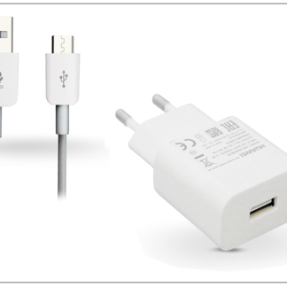 Huawei gyári USB hálózati töltő adapter + micro USB adatkábel - 5V/2A és 9V/2A - Quick Charge AP32  HW-059200EHQ white (ECO csomagolás)