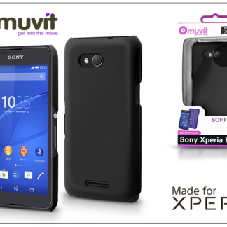Sony Xperia E4G (E2003) hátlap - Made for Xperia Muvit Soft Touch - black
