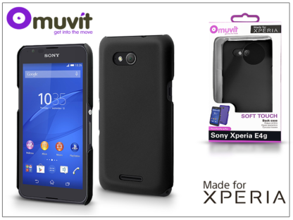 Sony Xperia E4G (E2003) hátlap - Made for Xperia Muvit Soft Touch - black