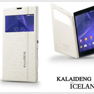 Sony Xperia T3 (D5103) flipes tok - Kalaideng Iceland 2 Series View Cover - white