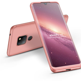 Huawei Mate 20 hátlap - GKK 360 Full Protection 3in1 - rose gold