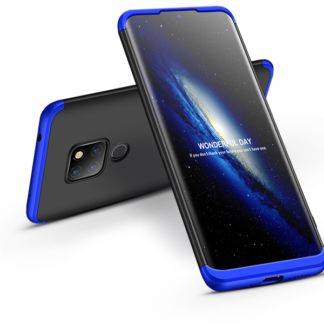 Huawei Mate 20 hátlap - GKK 360 Full Protection 3in1 - fekete/kék