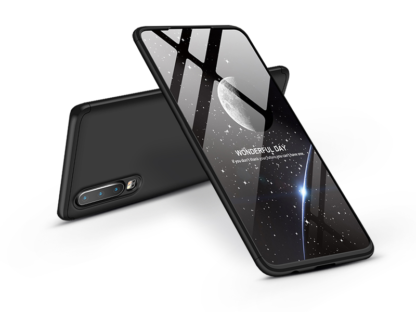 Huawei P30 hátlap - GKK 360 Full Protection 3in1 - fekete