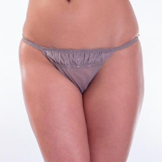 Desert Heart Tanga Swarovski Kristályokkal - Szürke
