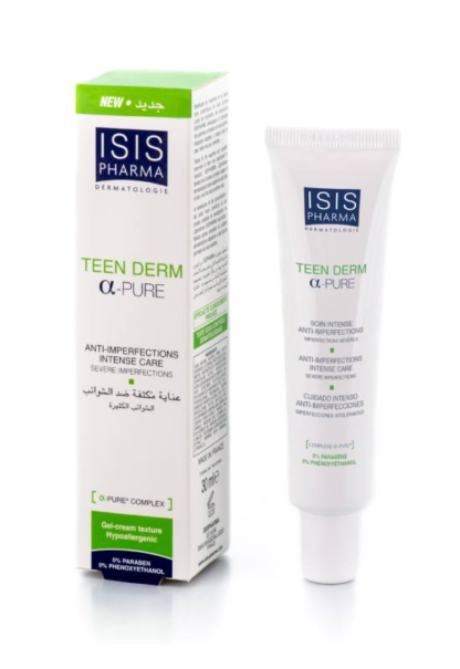 Isispharma Teen Derm Alpha Pure Intenzív ápoló krém a pattanások helyi ápolására 30ml