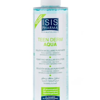 Isispharma Teen Derm Aqua Micellás lemosó, zsíros-mitesszers bőrre, 200 ml