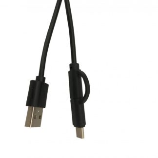 2-in-1 adatk?bel, micro USB+Type-c, 1m, Fekete