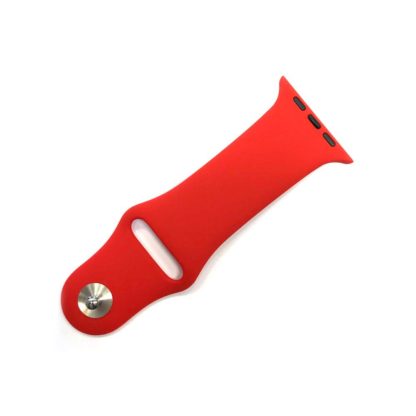 Apple watch szilikon ?rasz?j, 42/44 mm, Piros