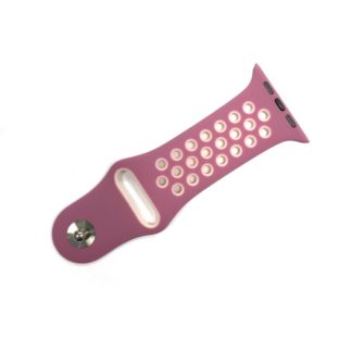 Apple watch szilikon ?rasz?j, 42/44 mm, Lila/Pink