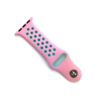 Apple watch szilikon ?rasz?j, 38/40 mm, Pink/Menta