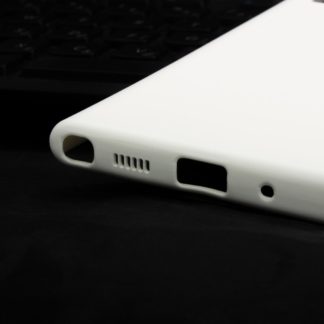 Premium szilikon tok, Samsung Note 10 Plus, Feh?r