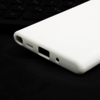 Premium szilikon tok, Samsung Note 10, Feh?r
