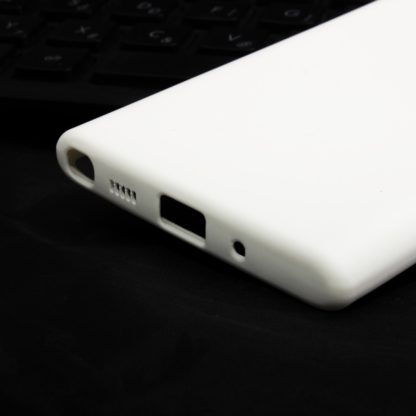 Premium szilikon tok, Samsung Note 10, Feh?r