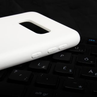 Premium szilikon tok, Samsung S10+, Feh?r