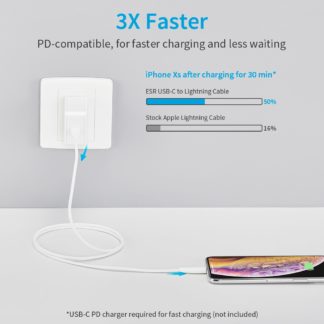 ESR  Usb C -Lightning PD k?bel , 1m, Feh?r