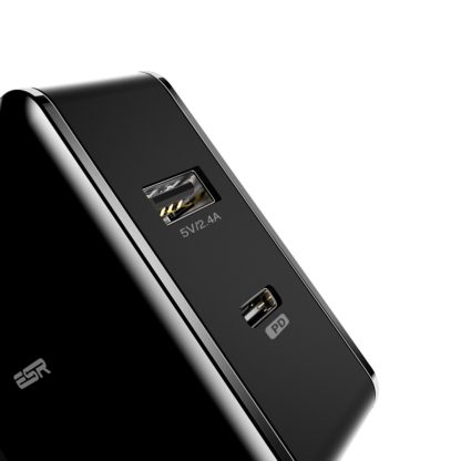 ESR h?l?zati t?lt? 30W, 1PD-1USB, Feh?r