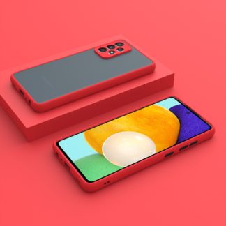 Samsung A52 5G m?anyag tok, piros,fekete