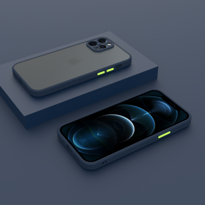 iPhone 12 Pro m?anyag tok, k?k, z?ld