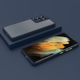 Samsung S21 Ultra m?anyag tok, k?k,z?ld