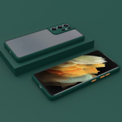 Samsung S21 Ultra m?anyag tok,z?ld,narancs