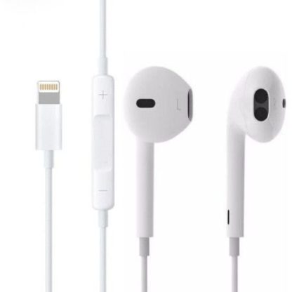 Headset, lightning csatlakozóval, fehér iPhone 7/7plus kompatibilis fülhallgató, - Image 2