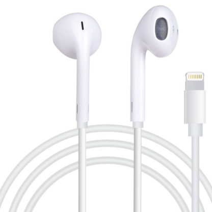 Headset, lightning csatlakozóval, fehér iPhone 7_7plus kompatibilis fülhallgató,