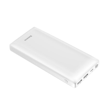 Baseus Mini JA 30000 mAh USB / USB-C PD / micro USB / Lightning 3A külső akkumulátor - Fehér