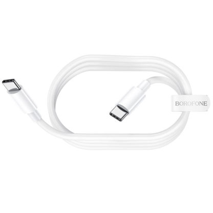 USB-C (Type-C)/USB-C (Type-C) töltő és adatkábel 2m ,fehér, 5.0A Borofone BX44 - Image 3