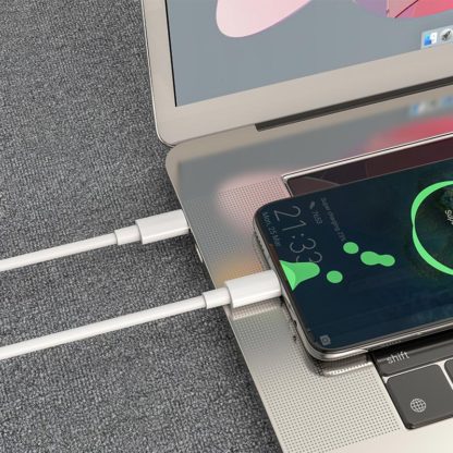 USB-C (Type-C)/USB-C (Type-C) töltő és adatkábel 2m ,fehér, 5.0A Borofone BX44 - Image 4