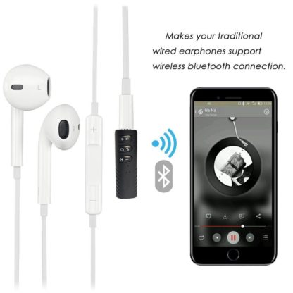 Bluetooth Audioadapter AUX bármilyen hangszóróhoz, Audiorendszerhez, Hordozható eszközhöz, Autós hangszóróhoz, Vezeték nélküli, Kihangosítható - Image 3