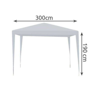 Pavilon tető 3x3m pavilon ponyva fehér
