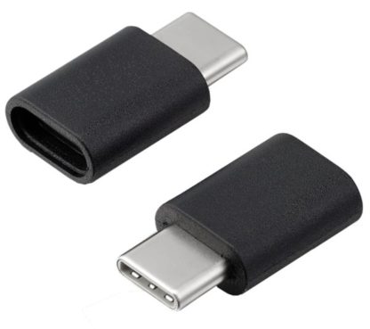 Adapter - Micro USB to USB Type C fekete - Image 2