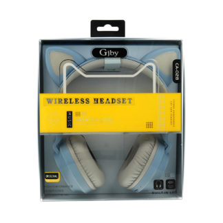 Cicás Bluetooth fejhallgató sztereó világoskék