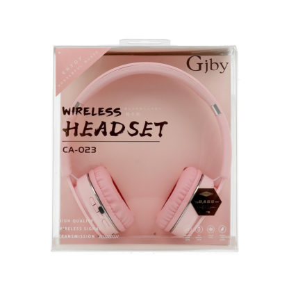 Bluetooth fejhallgató rózsaszín Prémium minőség, extra bass - Image 4