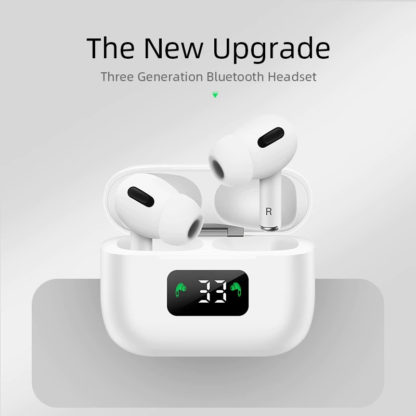 AIRPOD PRO TWS i58 Bluetooth fülhallgató, digitális kijelzős 3.gen. fehér - Image 3