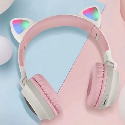 Cicás Bluetooth fejhallgató sztereó rózsaszín - Image 7